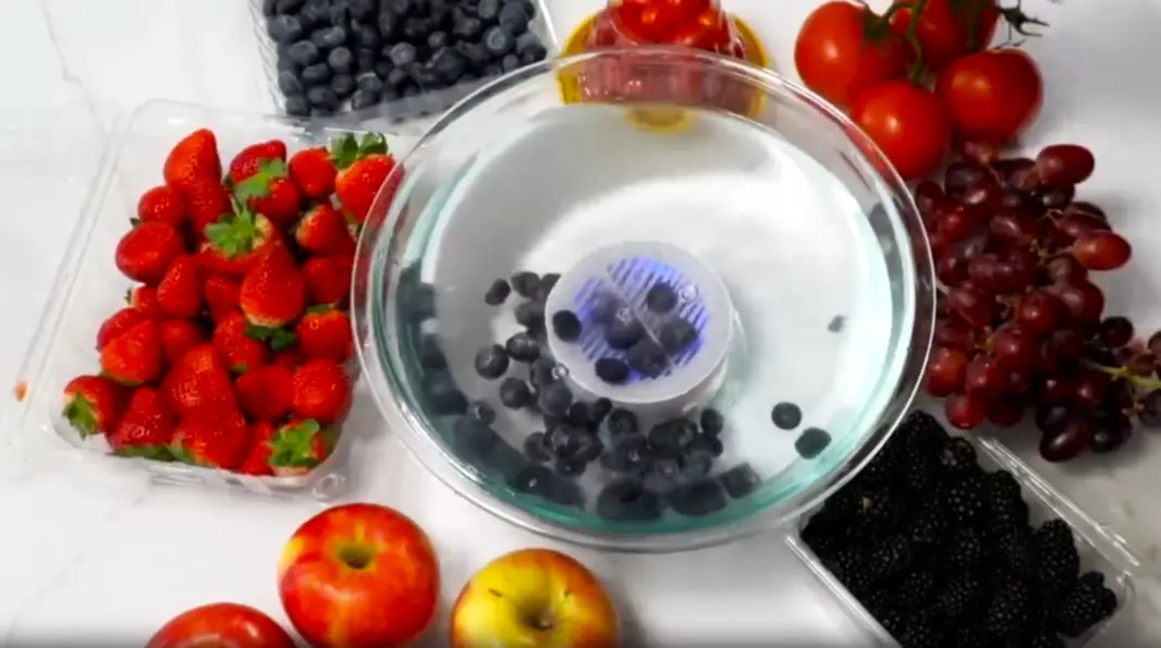 Fresh produce in water